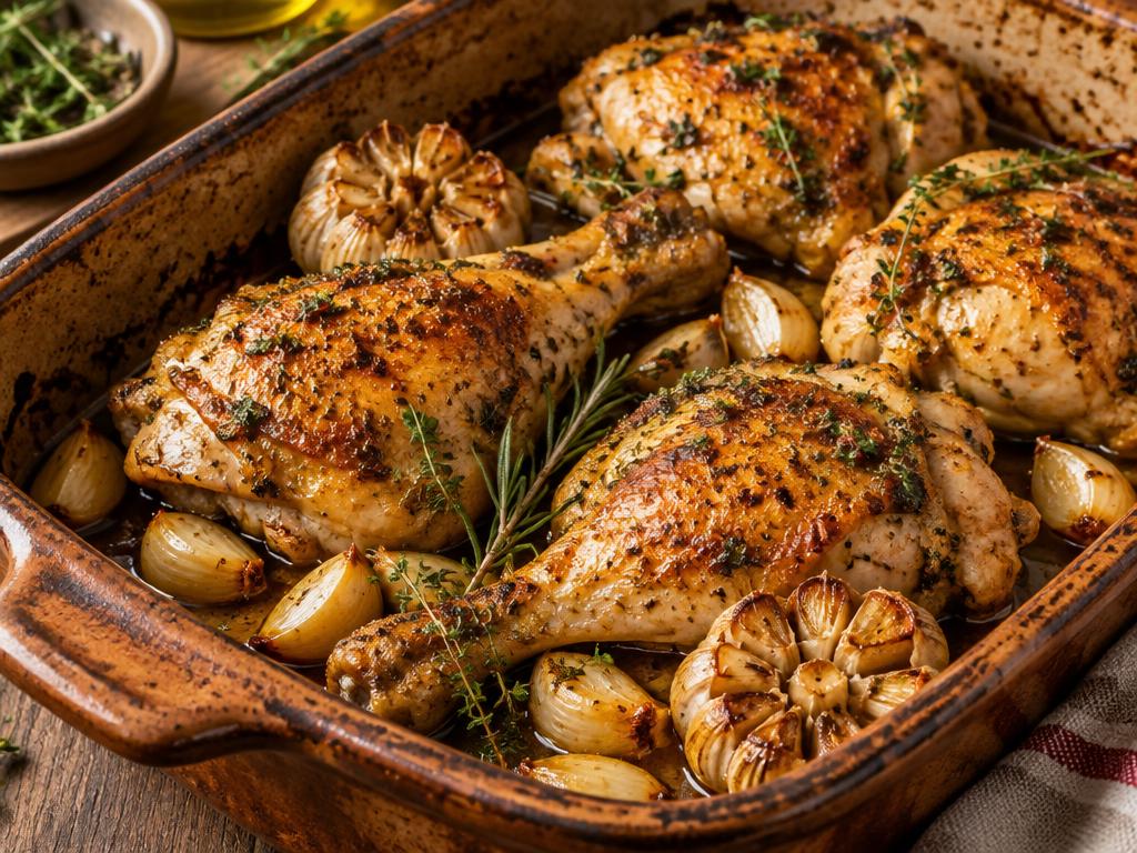 Roasted Garlic Chicken — $15
