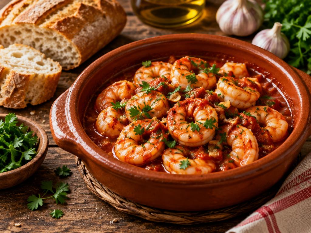 Shrimp in Tomato & Garlic Sauce — $18