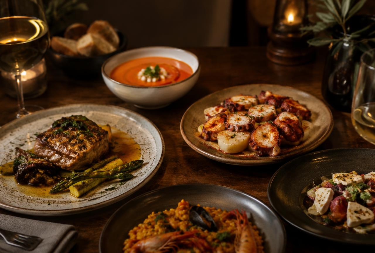 Spanish and international dishes